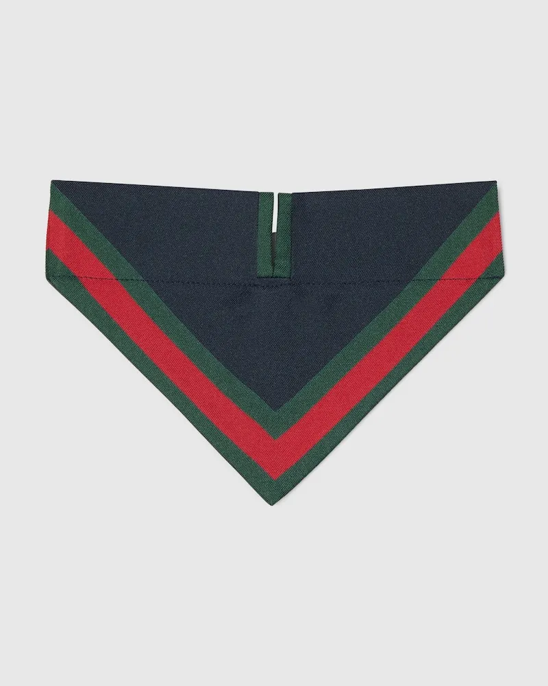 Gucci Bandana für Kleine/mittelgroße Haustiere, Größe Blau