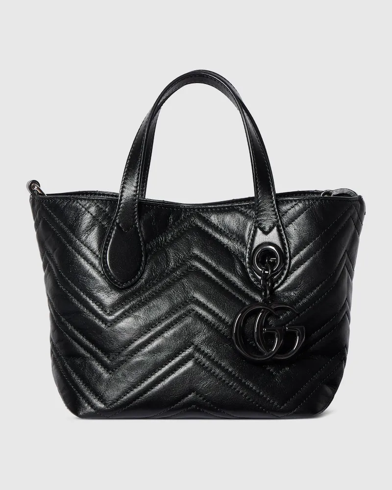Gucci Kleiner GG Marmont Shopper Schwarz