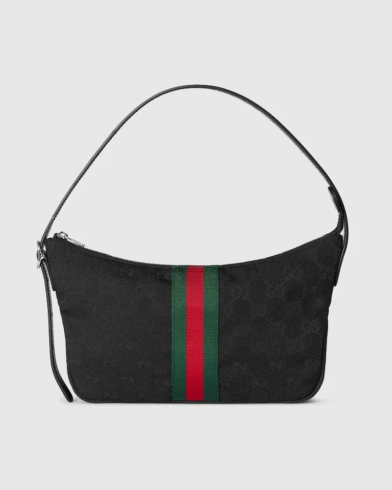Gucci Kleine Lunetta Umhängetasche Schwarz