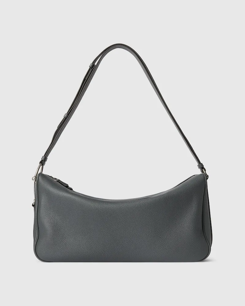Gucci Half Horsebit Umhängetasche Grau