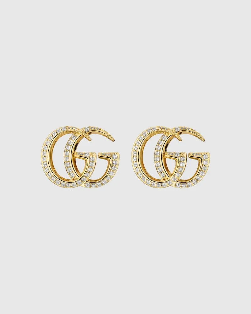 Gucci GG Marmont Ohrstecker mit Kristallen Undefined