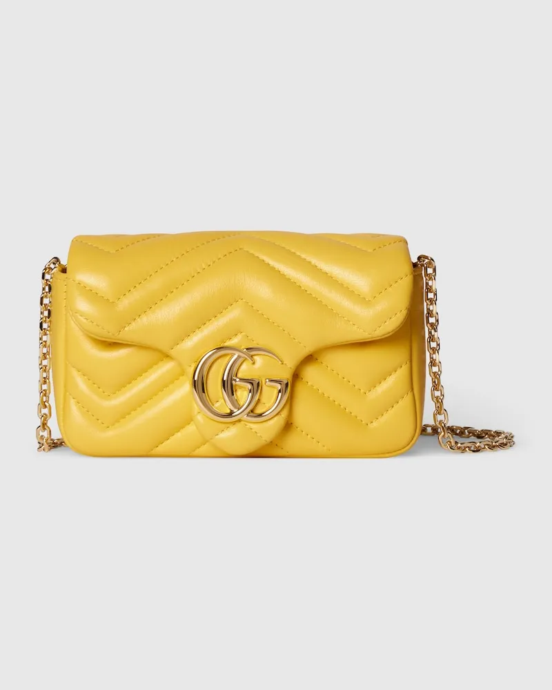 Gucci Sac GG Marmont Mini Format Jaune