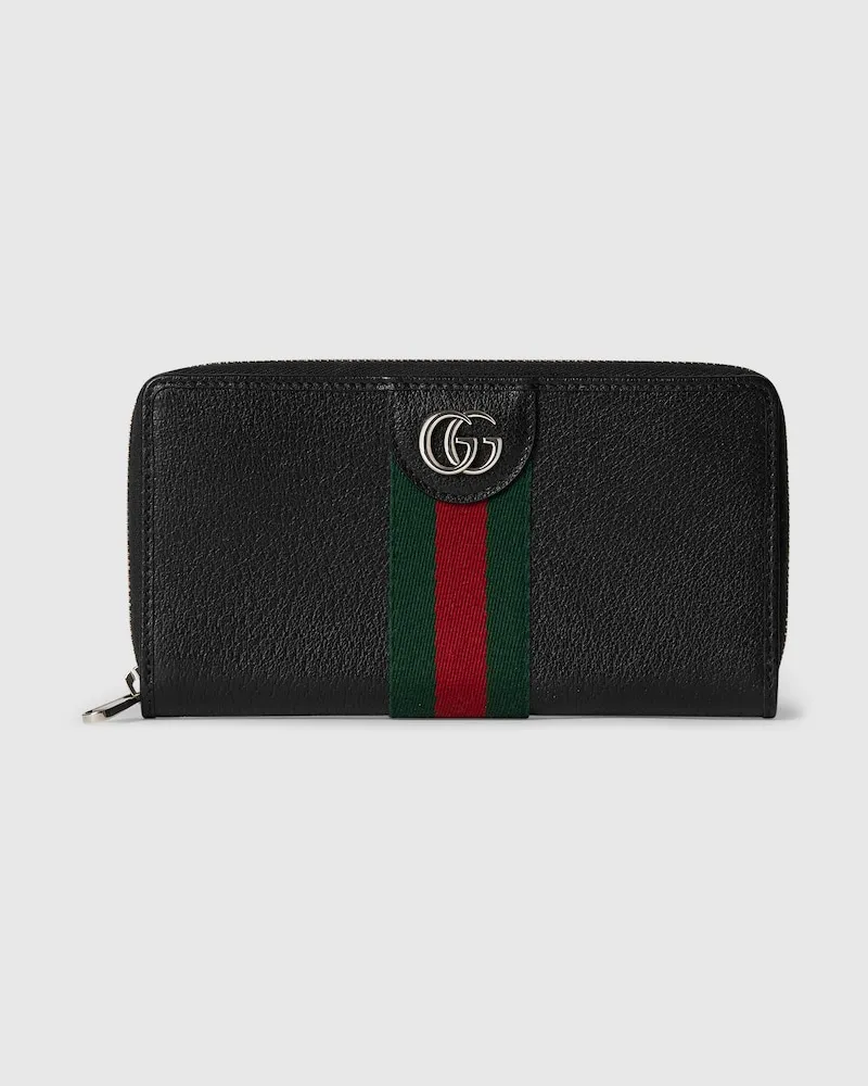 Gucci Ophidia Brieftasche Mit Rundumreißverschluss Schwarz