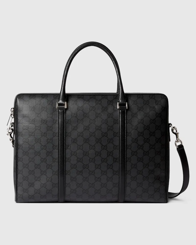 Gucci Mittelgroße Essence Classic Aktentasche Schwarz