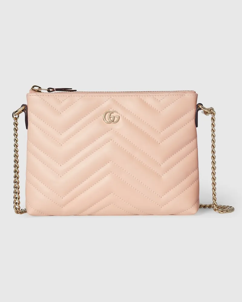 Gucci GG Marmont Pochette Mit Kettenriemen Pink