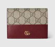 Kleine, Zweifarbige GG Marmont Brieftasche