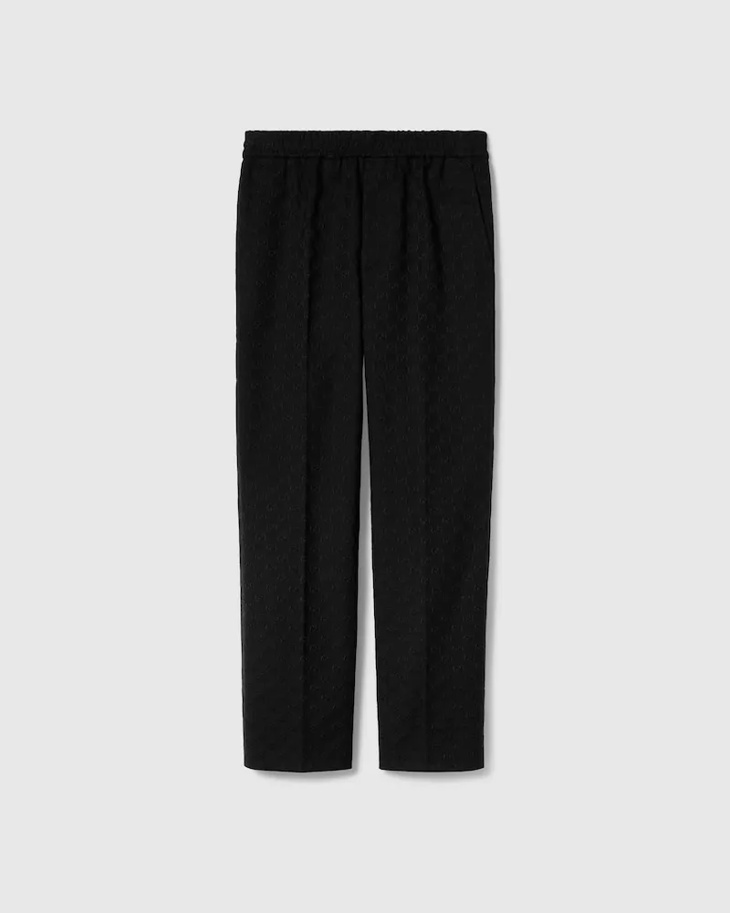 Gucci Hose aus GG Canvas, Größe Schwarz