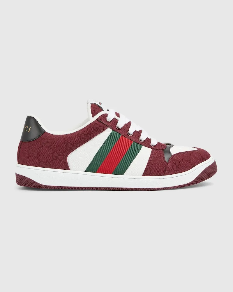 Gucci Screener Herrensneaker, Größe Weiß