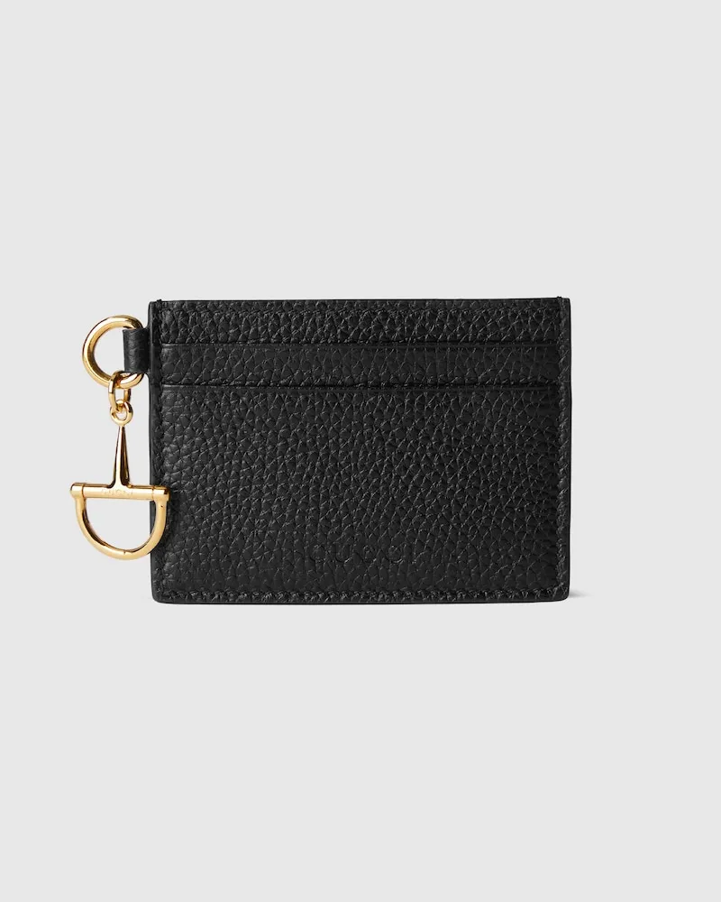 Gucci Half Horsebit Kartenetui Schwarz