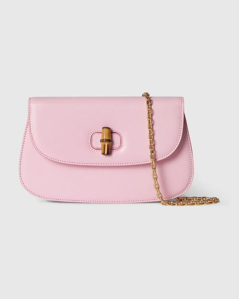 Gucci Pochette En Bambou Rose