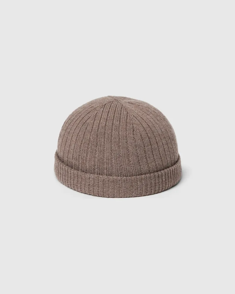 Gucci Bonnet En Maille De Laine Côtelée, Taille Marron