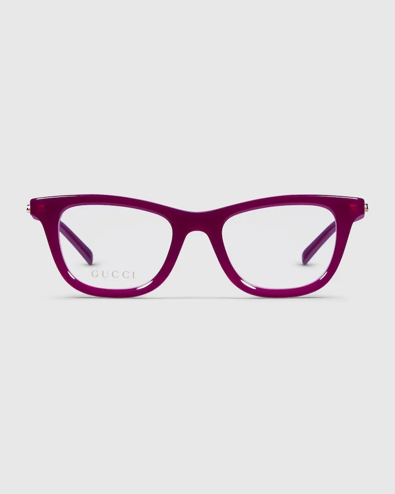 Gucci Brillengestell In Katzenaugenform Violett