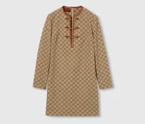 Kleid aus GG Canvas mit Horsebit, Größe