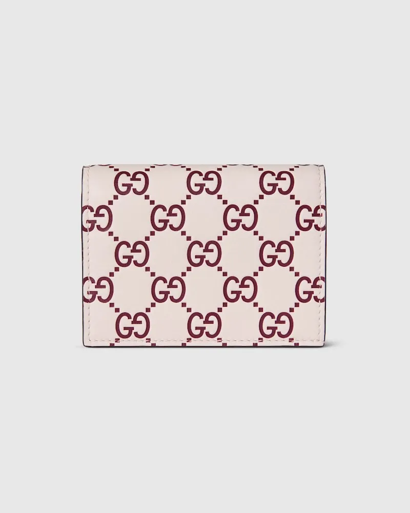 Gucci Kleine GG Emblem Brieftasche Pink