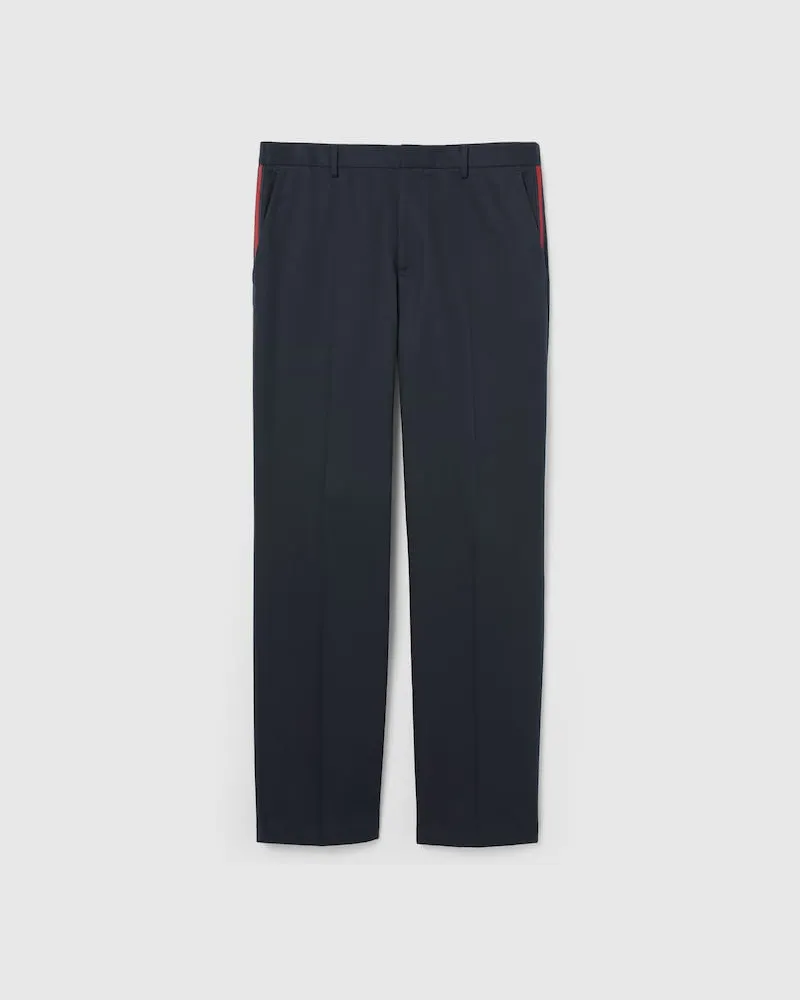 Gucci Hose aus Baumwolltwill Mit Web-Detail, Größe Blau