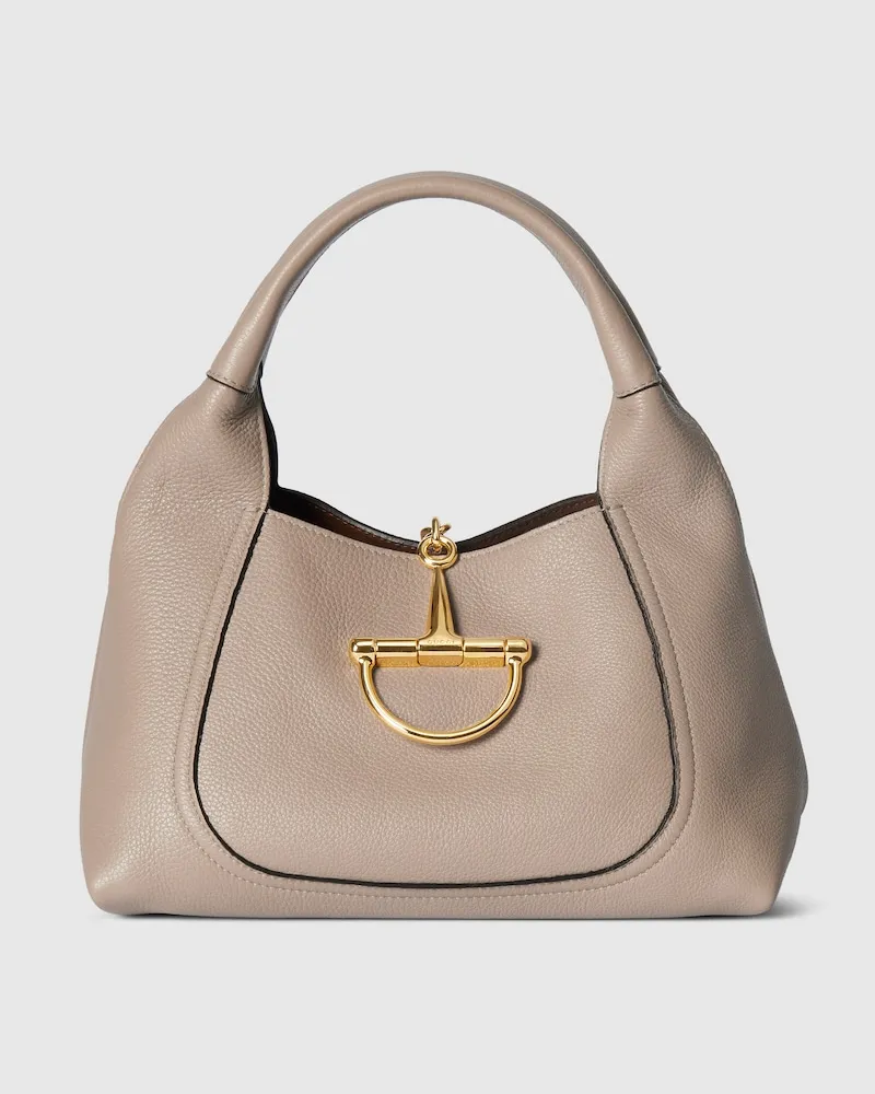 Gucci Mittelgroße Softbit Henkeltasche Beige
