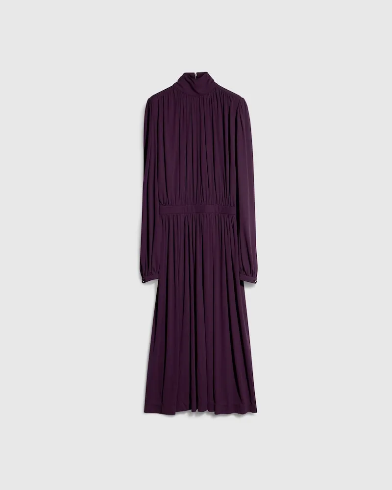Gucci Robe En Jersey De Crêpe De Viscose Légère, Taille Bordeaux