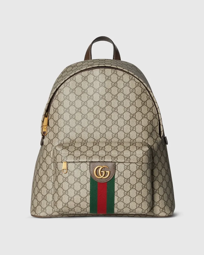 Gucci Mittelgroßer Ophidia Rucksack Beige