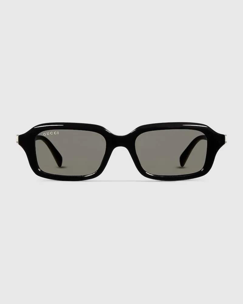 Gucci Sonnenbrille Mit Rechteckigem Rahmen Schwarz