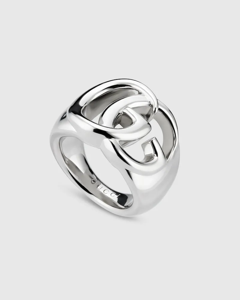 Gucci Breiter GG Marmont Ring Mit Cut-out-Detail, Größe Undefined