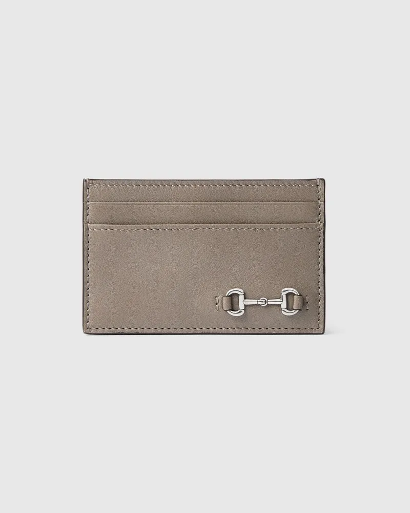 Gucci Kartenetui Mit Horsebit Beige