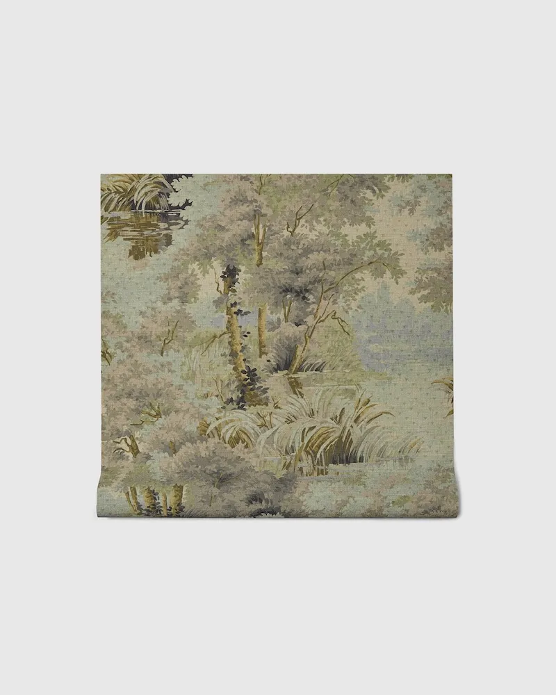 Gucci Tapete Mit Glade-Print Grün