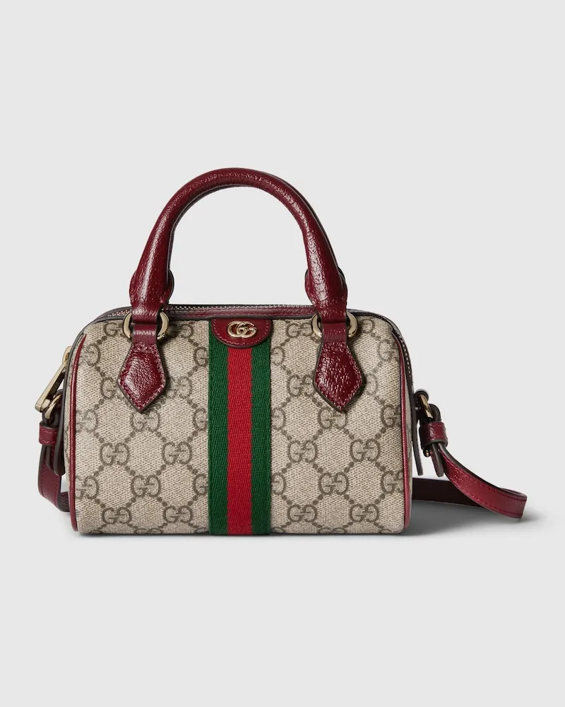 Gucci Ophidia Mini Boston Bag Beige