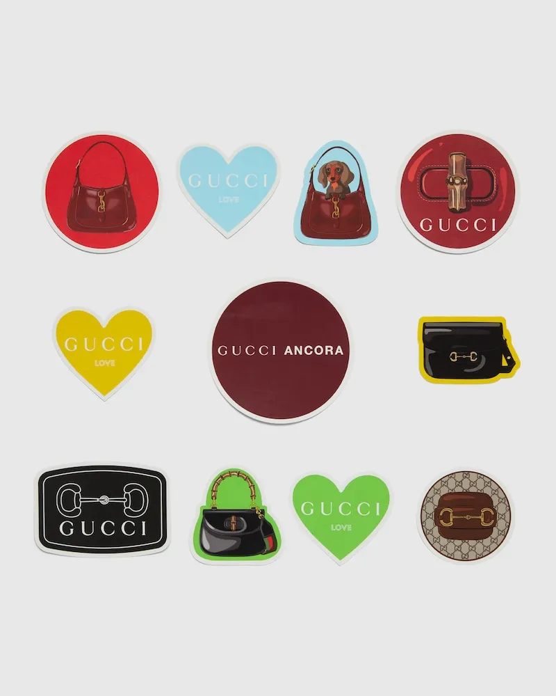 Gucci Autocollants Pour Bagages Handbags Multicolore