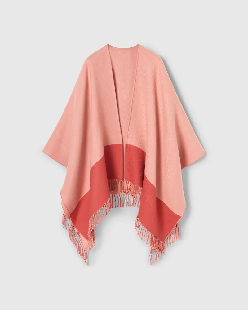 Gucci Cape En Laine Et Cachemire Rose