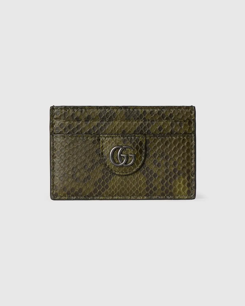 Gucci Porte-cartes En Python Vert