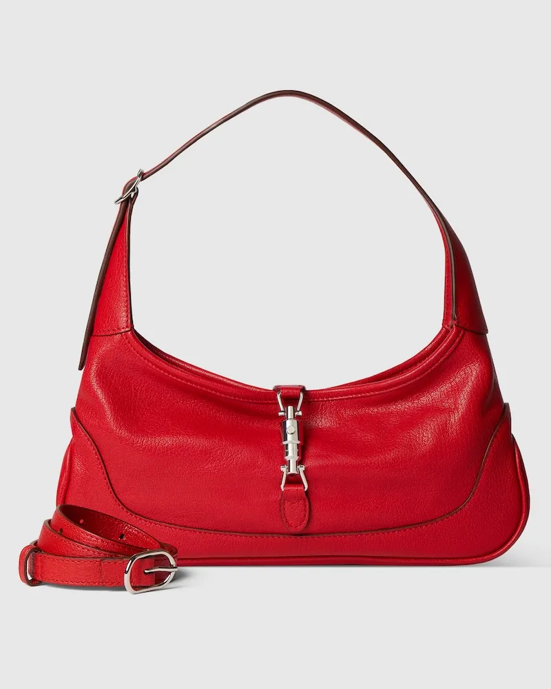 Gucci Mittelgroße Jackie Slim Schultertasche Rot