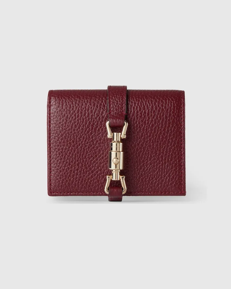 Gucci Kleine Jackie 1961 Brieftasche Bordeauxrot