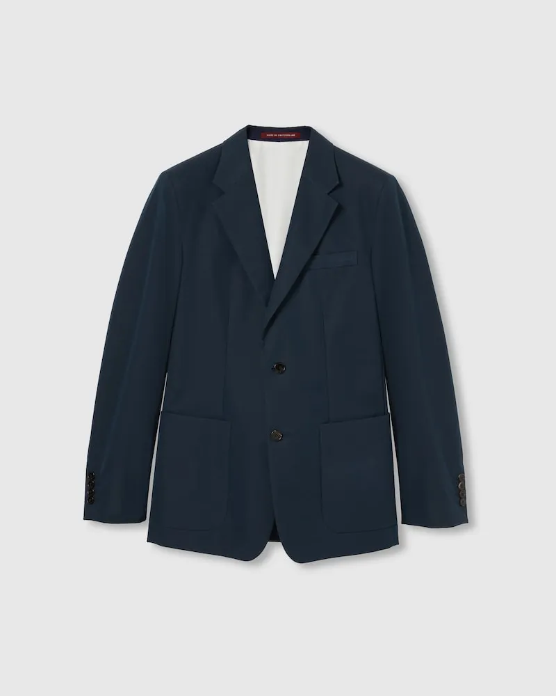 Gucci Jackett aus Baumwolltwill Mit Prägung, Größe Blau