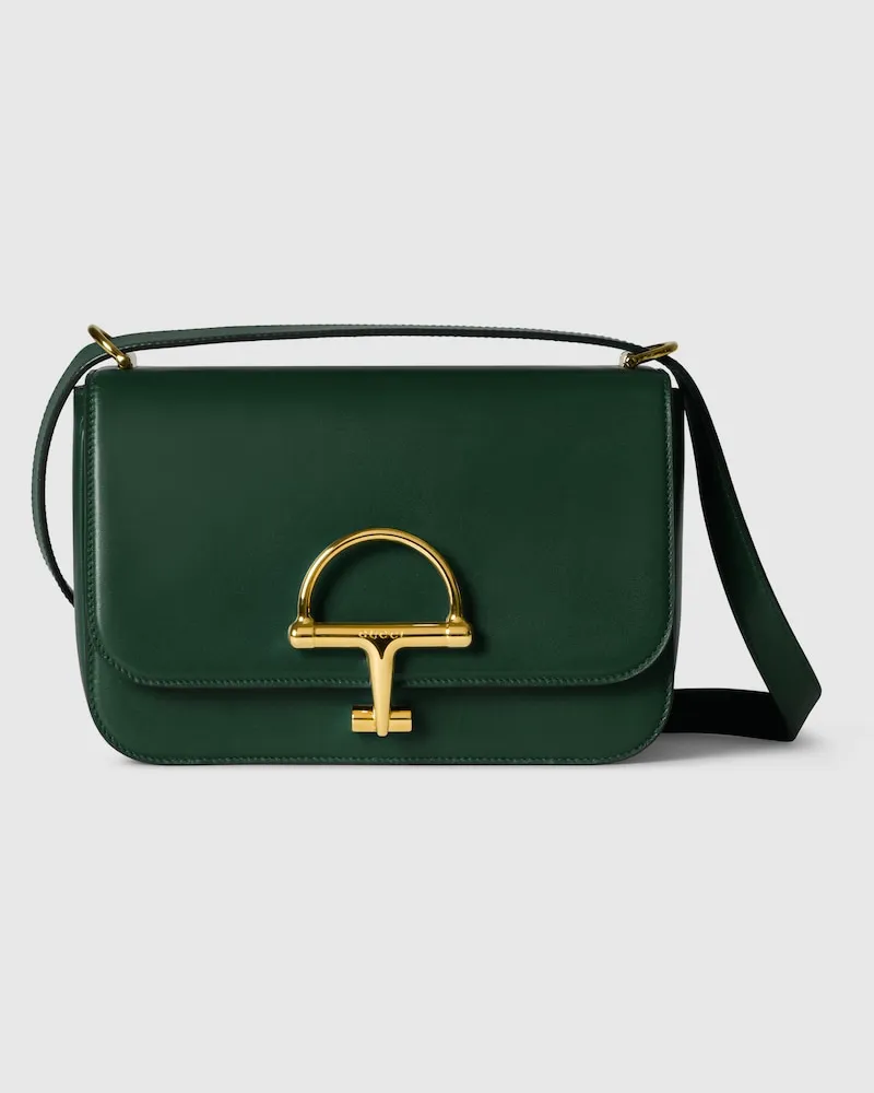 Gucci Kleine Siena Schultertasche Grün