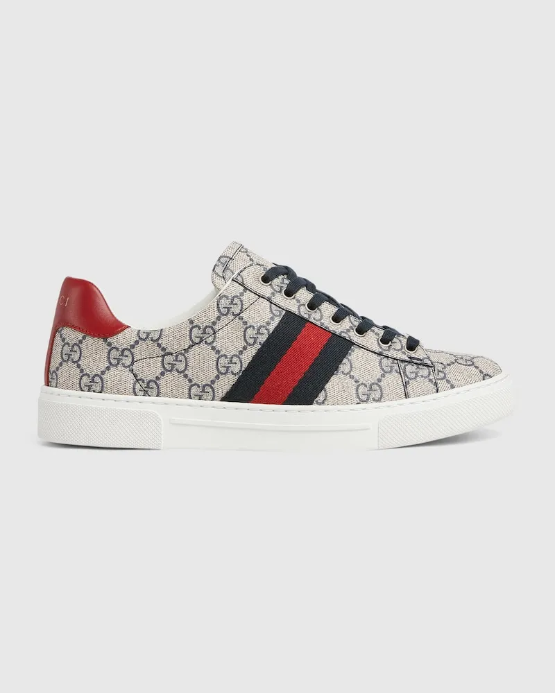Gucci Ace Damensneaker Mit Web, Größe Blau