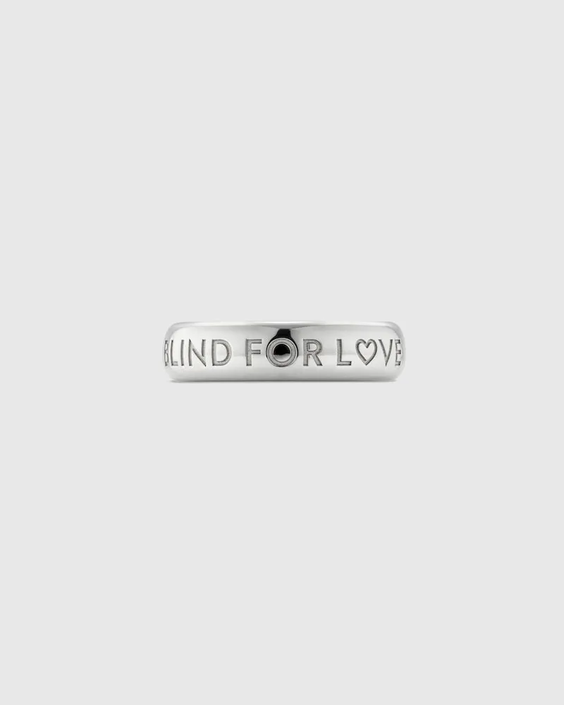 Gucci Blind For Love Ring Silber