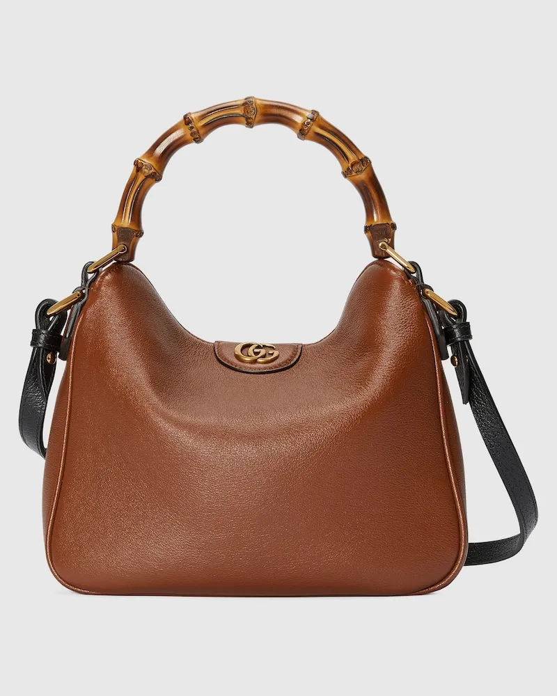 Gucci Sac À Épaule Diana Petit Format Marron