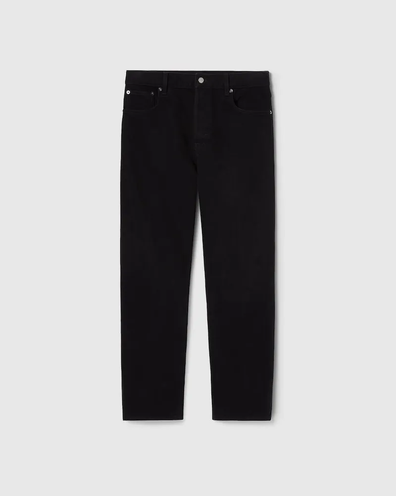 Gucci Verkürzte Hose aus Denim Mit Schmaler Passform, Größe Schwarz