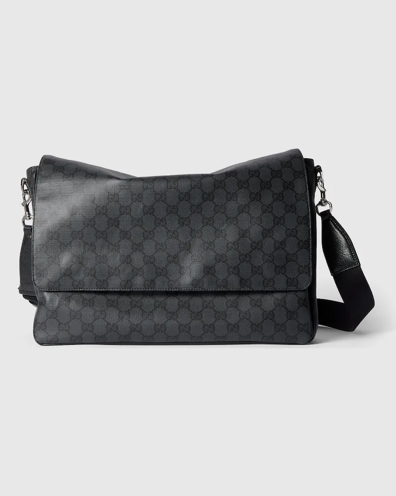 Gucci Mittelgroße Essence Classic Umhängetasche Schwarz