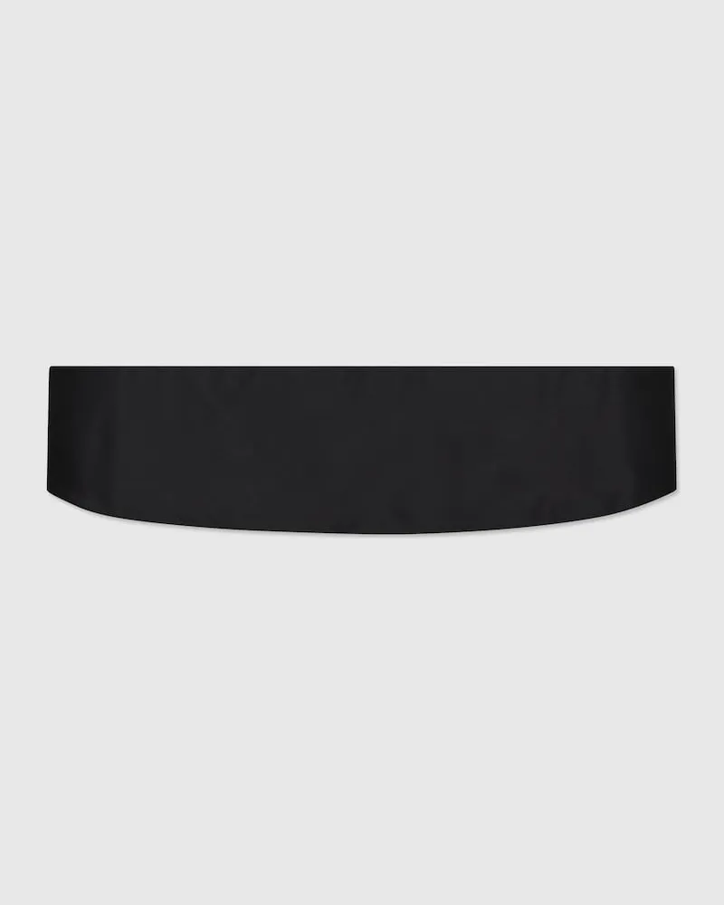 Gucci Ceinture De Smoking Satinée, Taille Noir