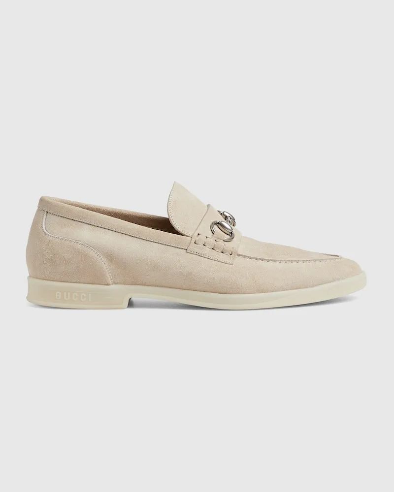 Gucci Herrenloafer Mit Horsebit, Größe Nude
