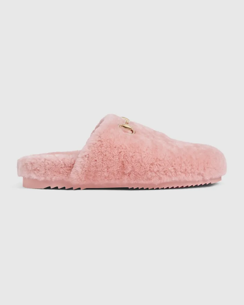 Gucci Damen-Mules Mit Horsebit, Größe Pink