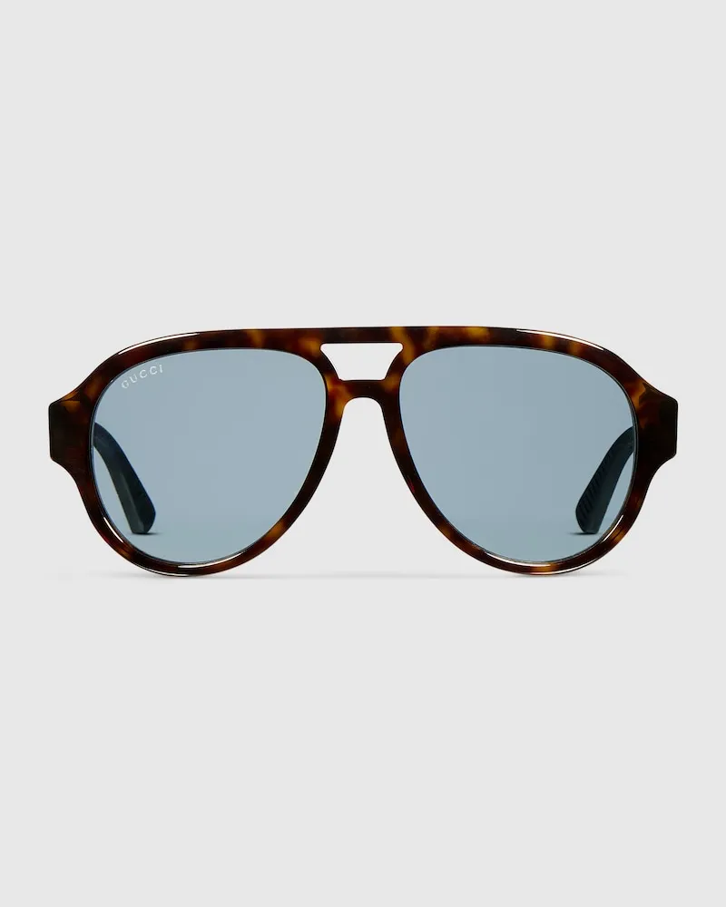 Gucci Sonnenbrille Im Pilotenstil Schwarz