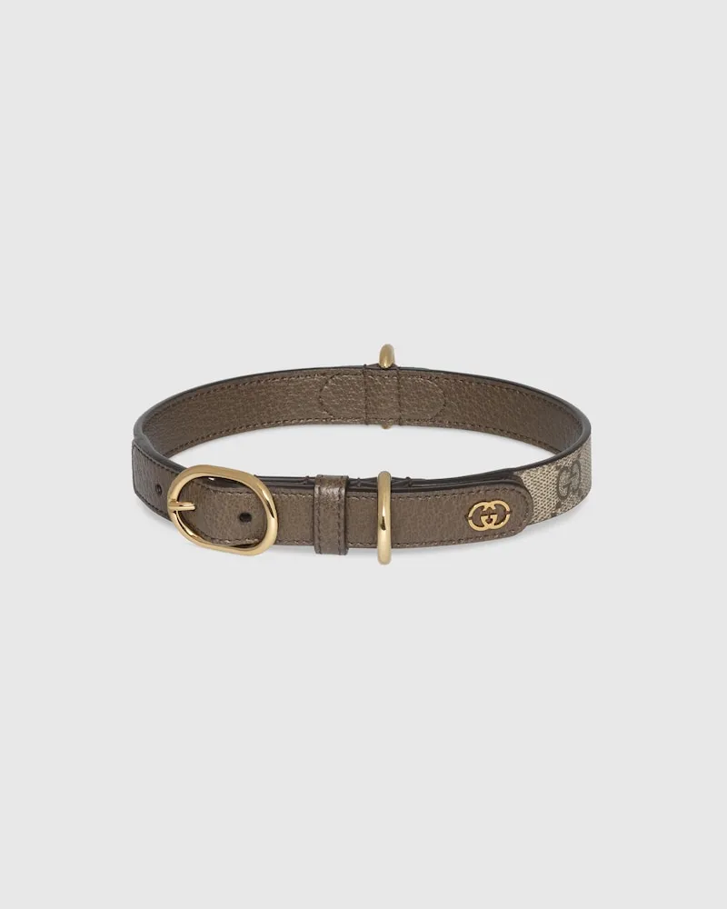 Gucci Halsband Für Kleine/mittelgroße Haustiere, Größe Beige