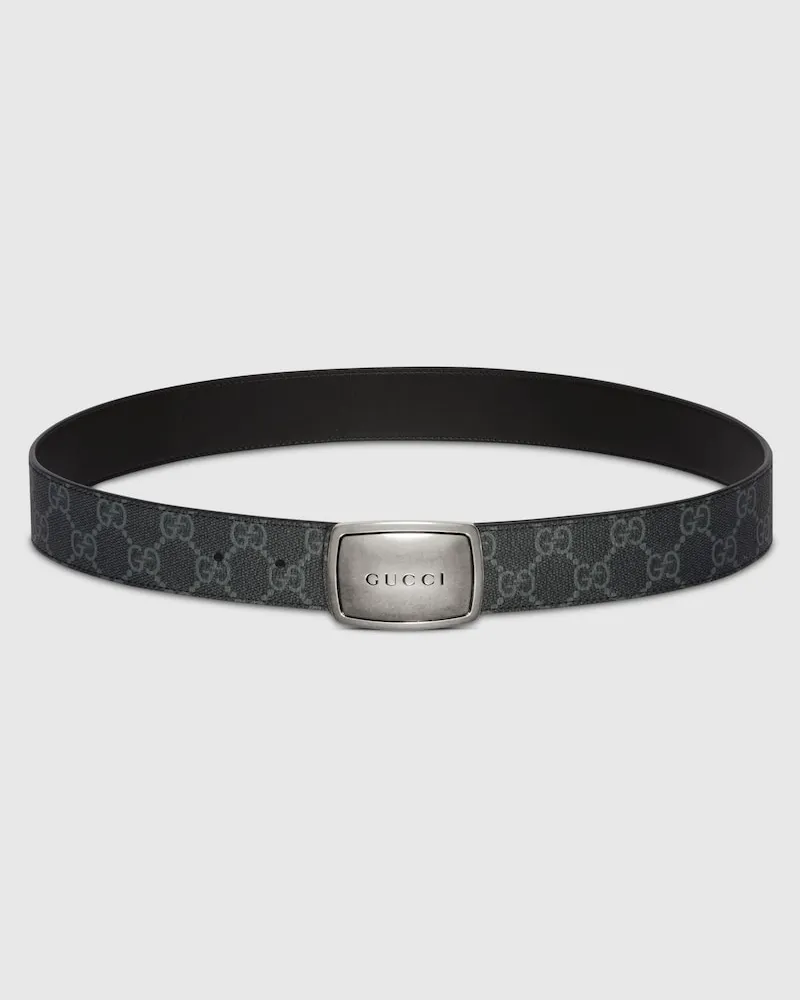 Gucci Ceinture Avec Boucle Ronde Plate, Taille 95 Noir