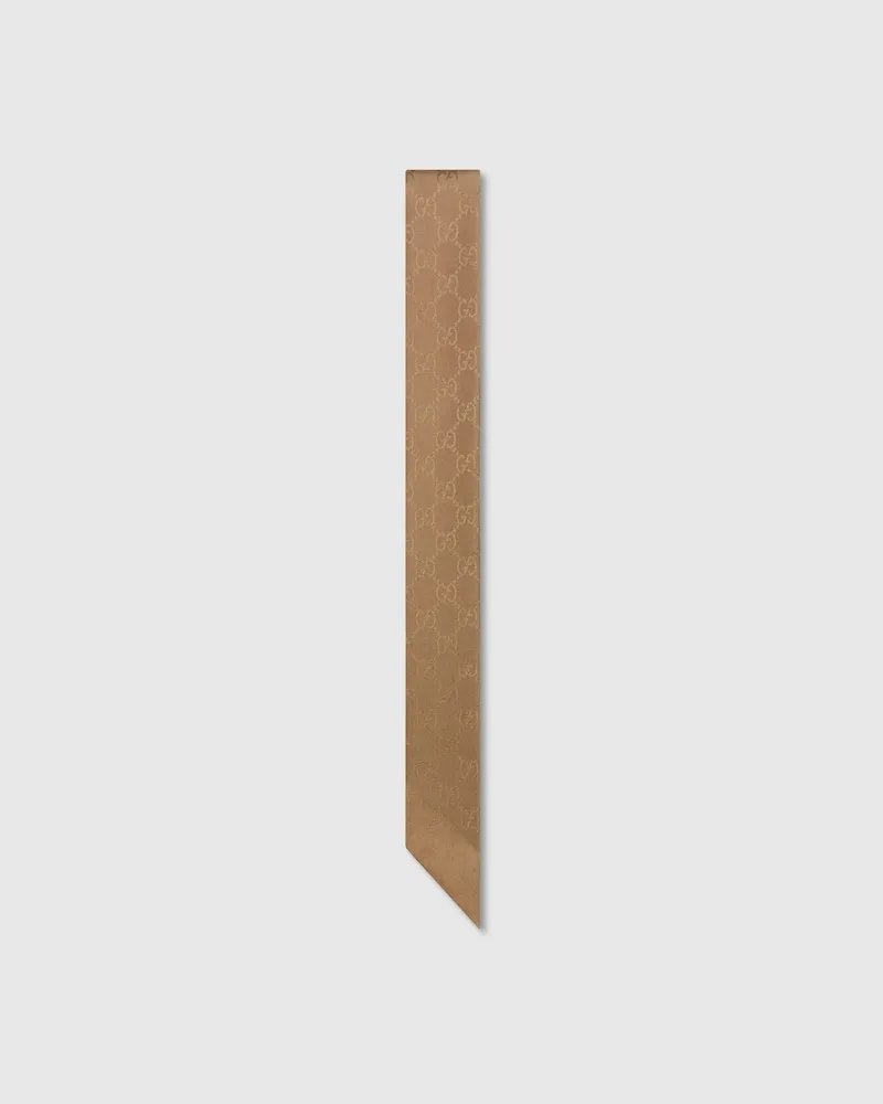 Gucci Band aus GG Seidenjacquard Beige