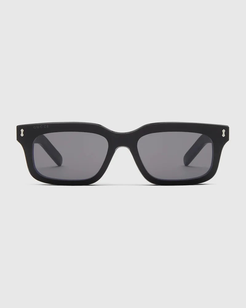 Gucci Sonnenbrille Mit Rechteckigem Rahmen Schwarz