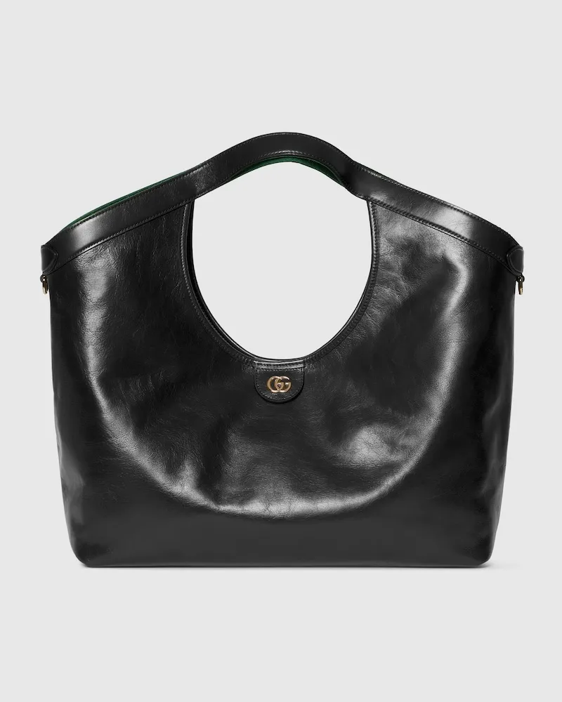 Gucci Großer Giglio Shopper Schwarz