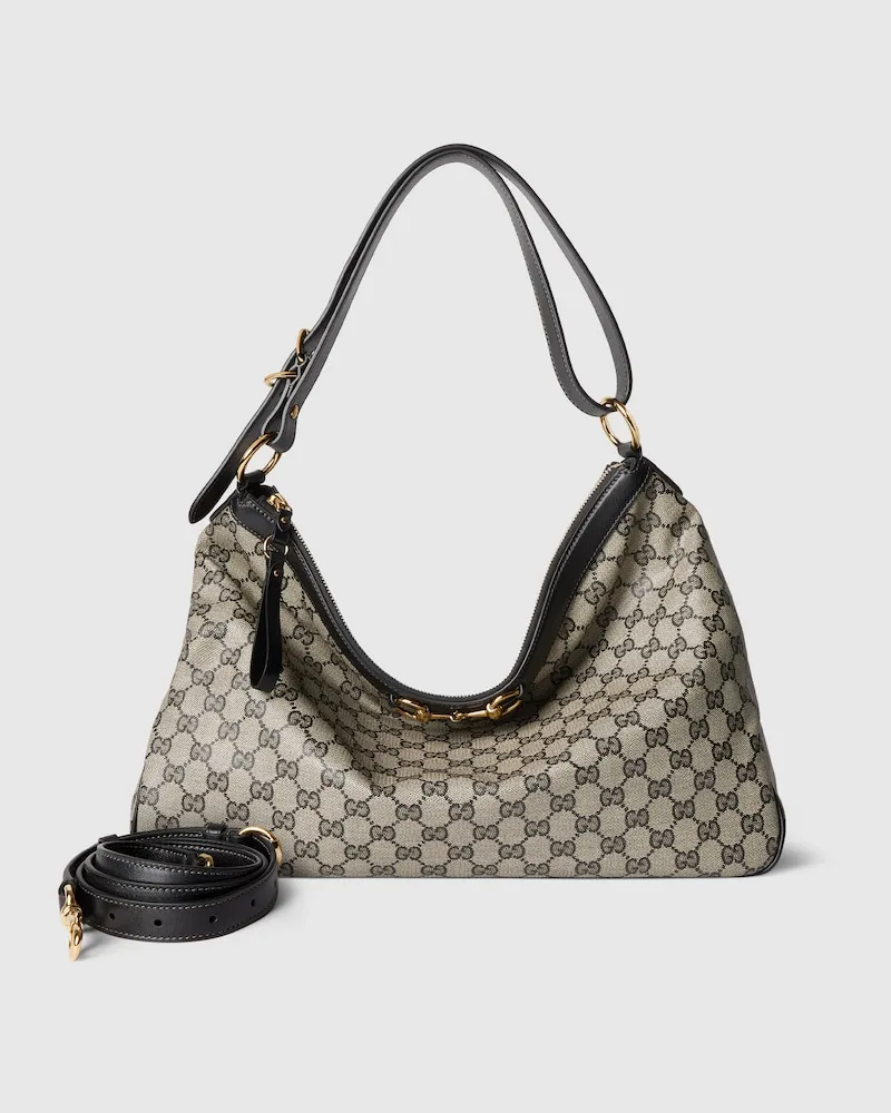 Gucci Große Starlet Schultertasche Beige