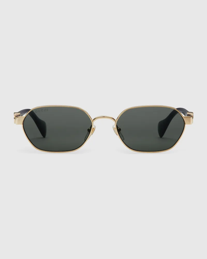 Gucci Sonnenbrille mit Rundem Rahmen Gold